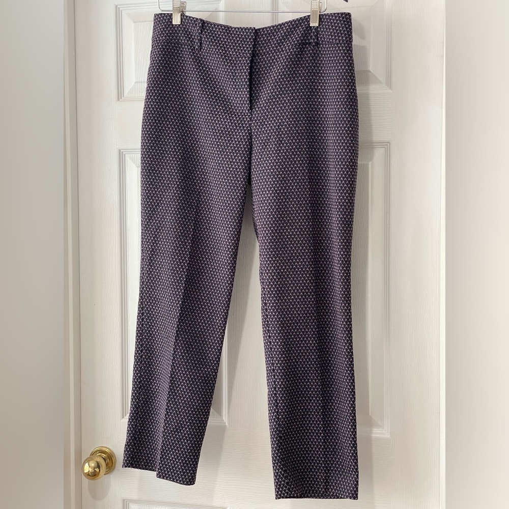 EUC Ann Taylor Factory Curvy Ankle Length Trouser Belt loops zip fly  Sz 8